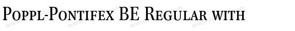 Poppl-Pontifex BE Regular with Small Caps字体转换